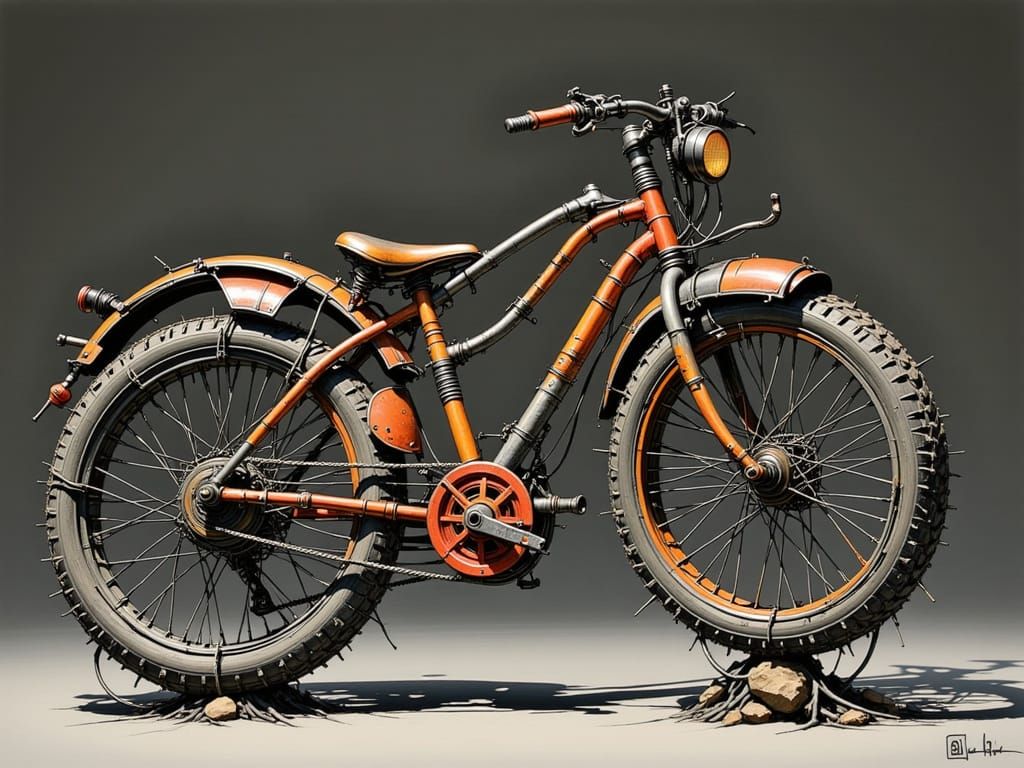 Wired and Twisted: A Bicycle Made of Wires