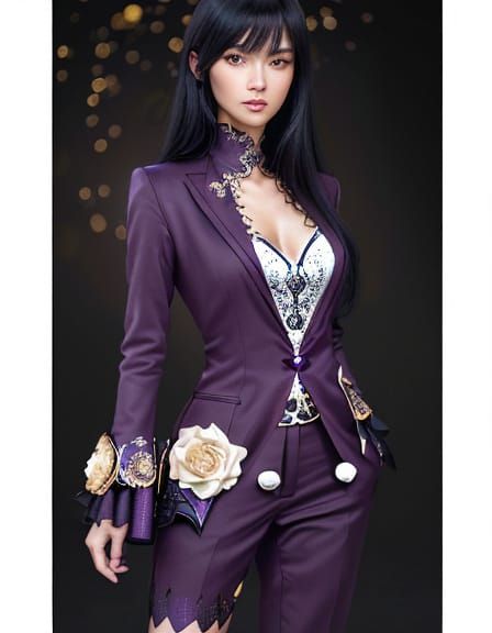 Portrait of a Young Woman in Sepia Tones with Red Eyes