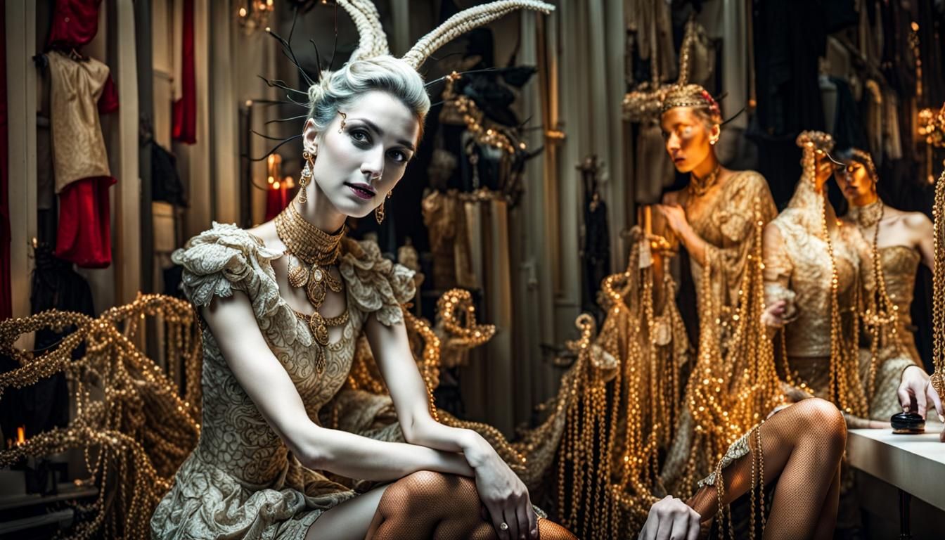 Surreal Alien Restaurant Celebration in Magical Realism Styl...