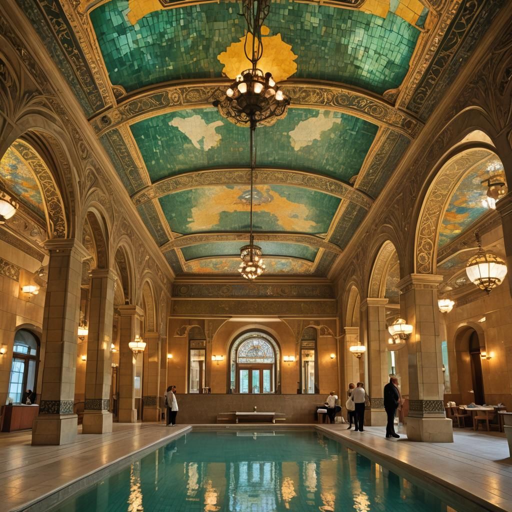 Art Nouveau Thermal Baths at Hotel Gellért