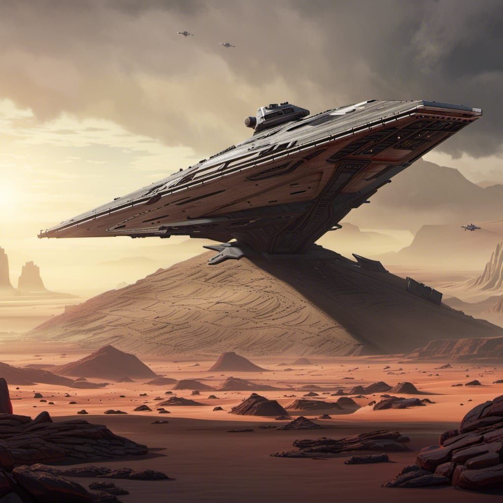 Venator-Class Star Destroyer Matte Painting in 8K
