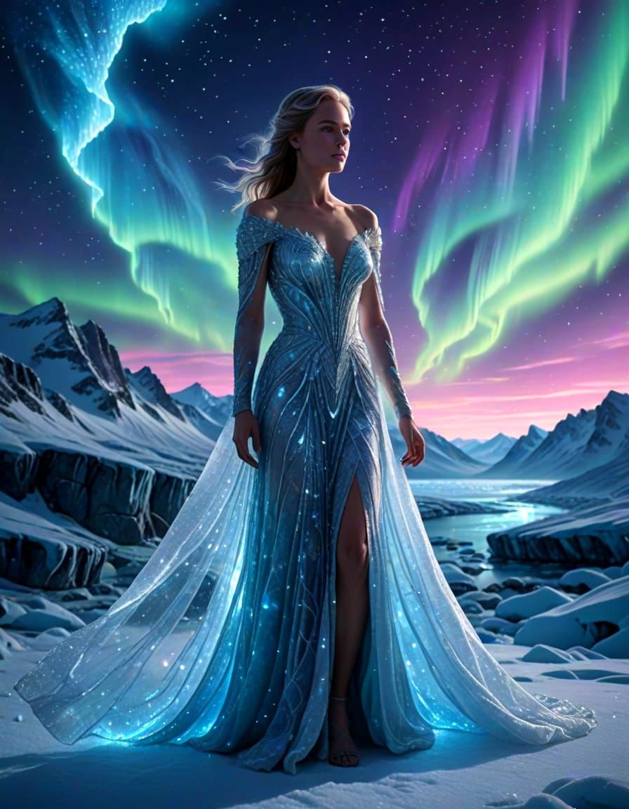 Arctic Luminescent Gown