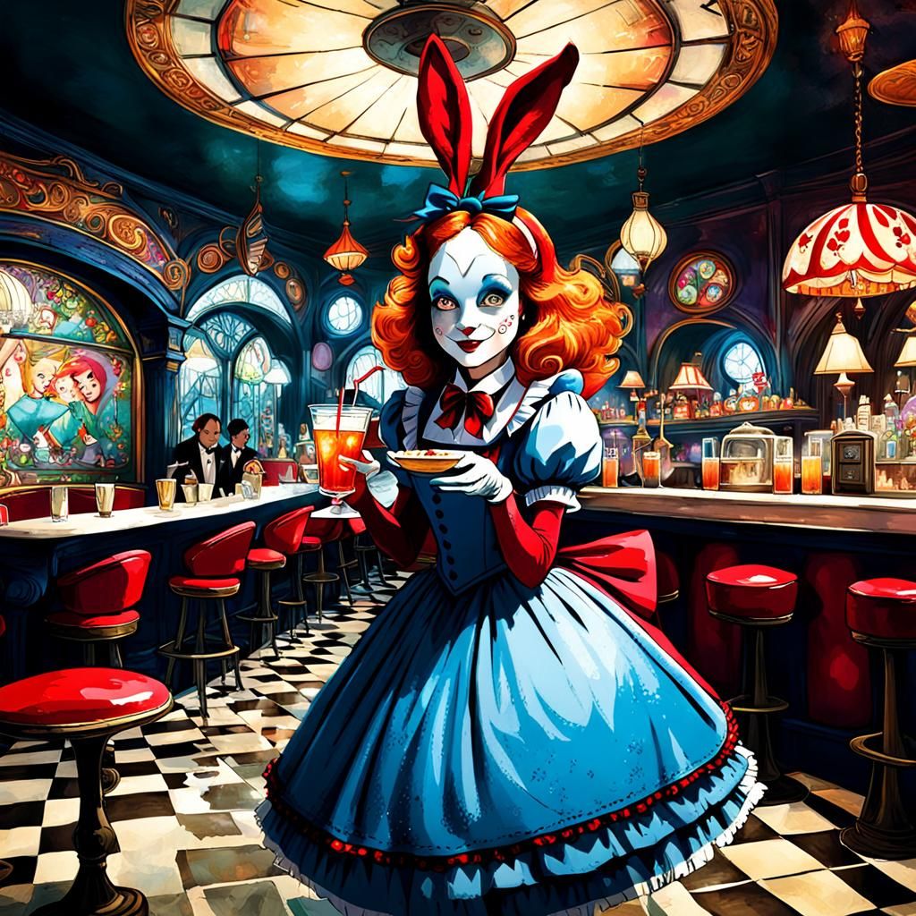 Alice in Wonderland Nightclub Scene