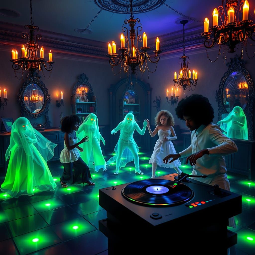 Spooky Disco in a Haunted Mansion