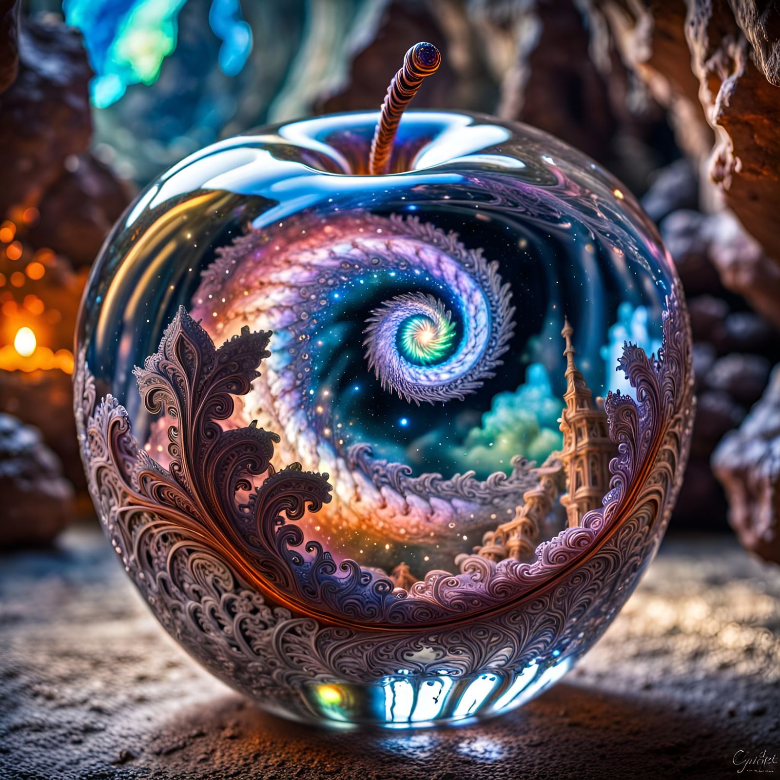 Spiral apple