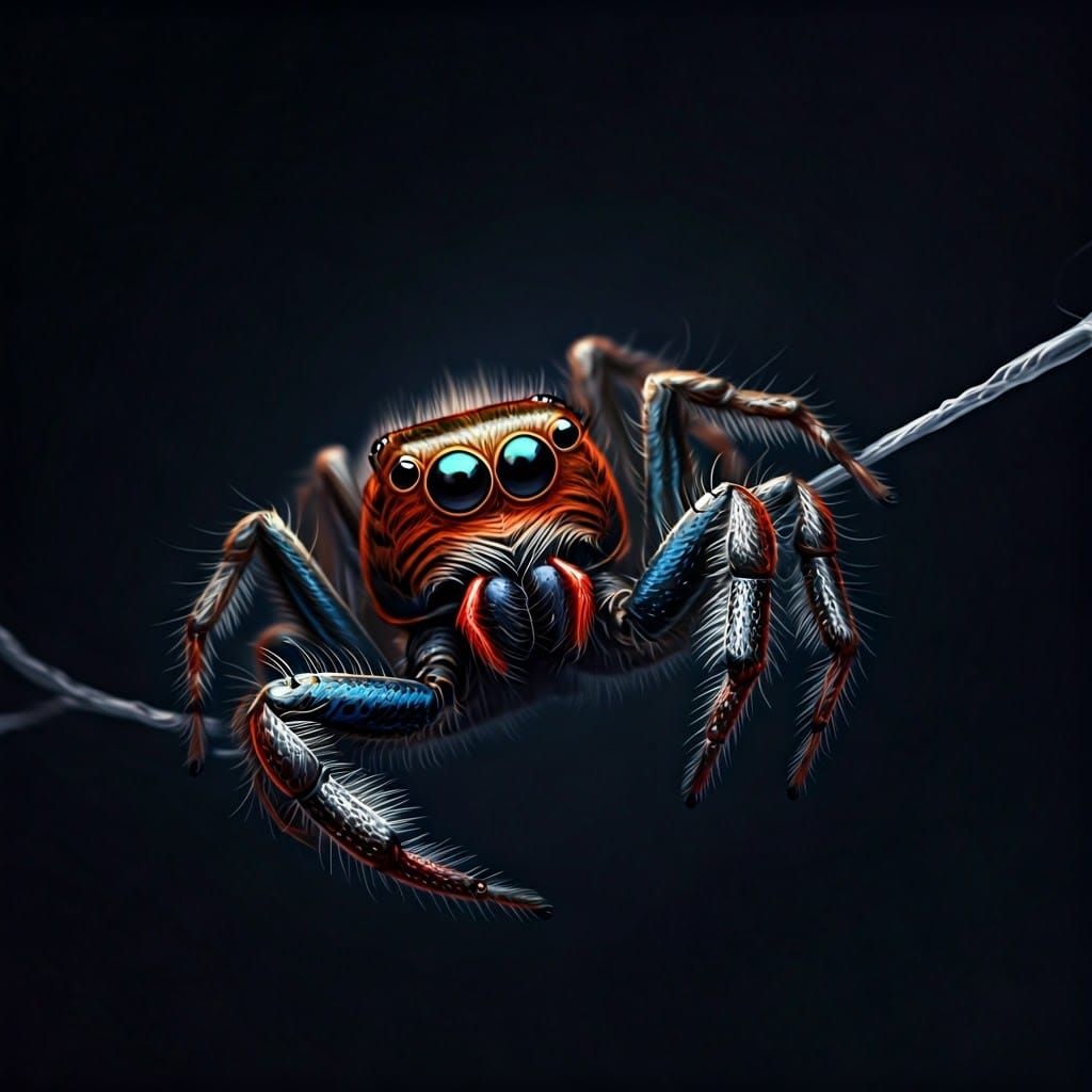 Spiderman Swings Through the Air in Ethereal Hyper Detail