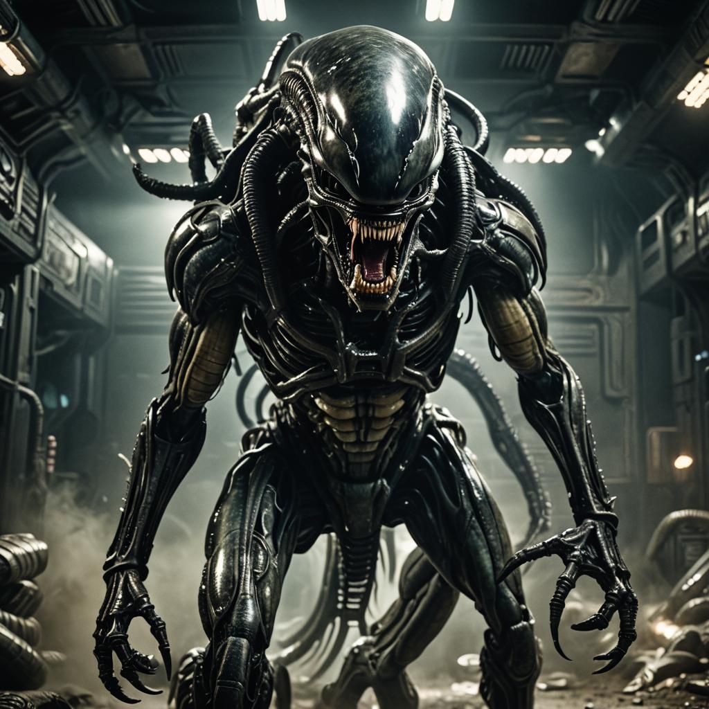 Menacing Xenomorph Alien in Stunning Detail