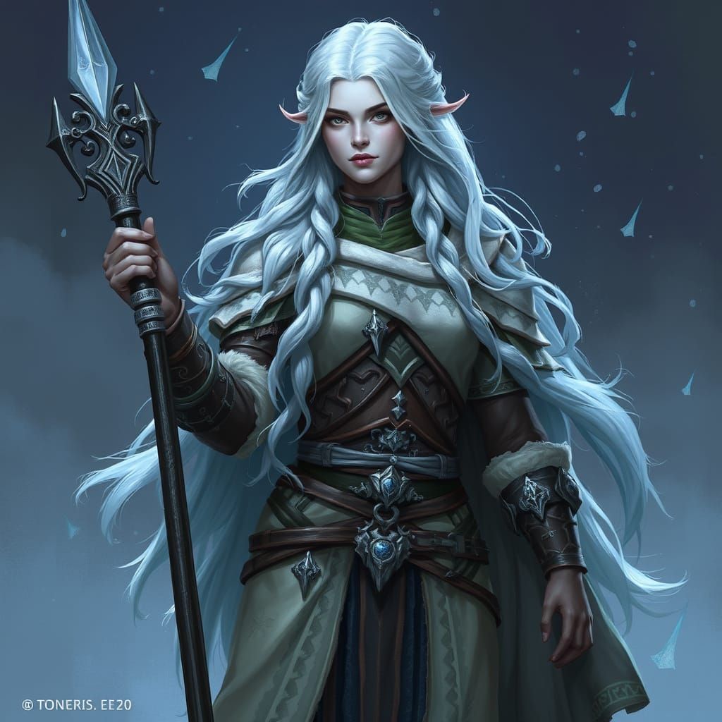 Towering Matriarch Eldra Snow-Held in Frost-Touched Regalia