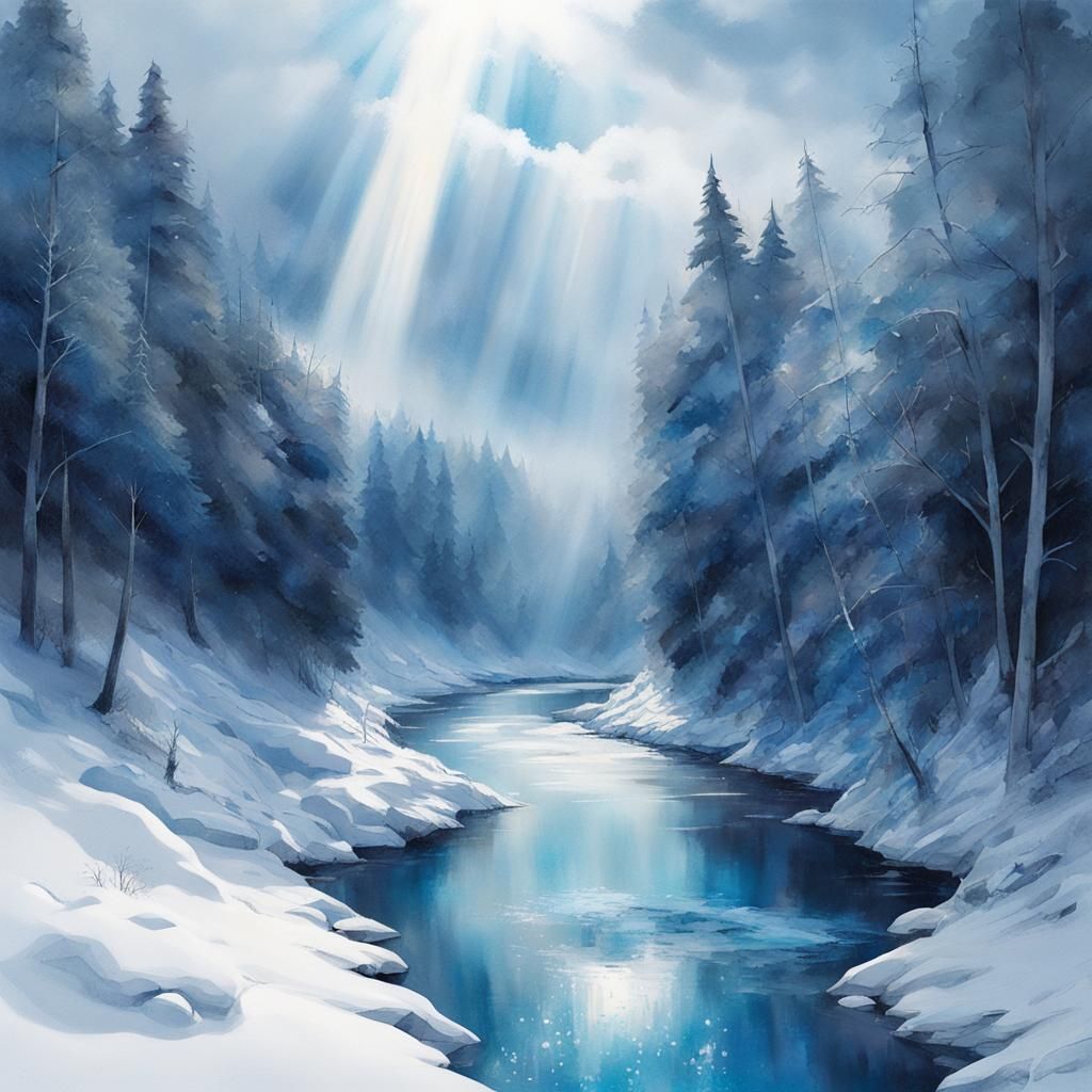 Frozen Misty Morning