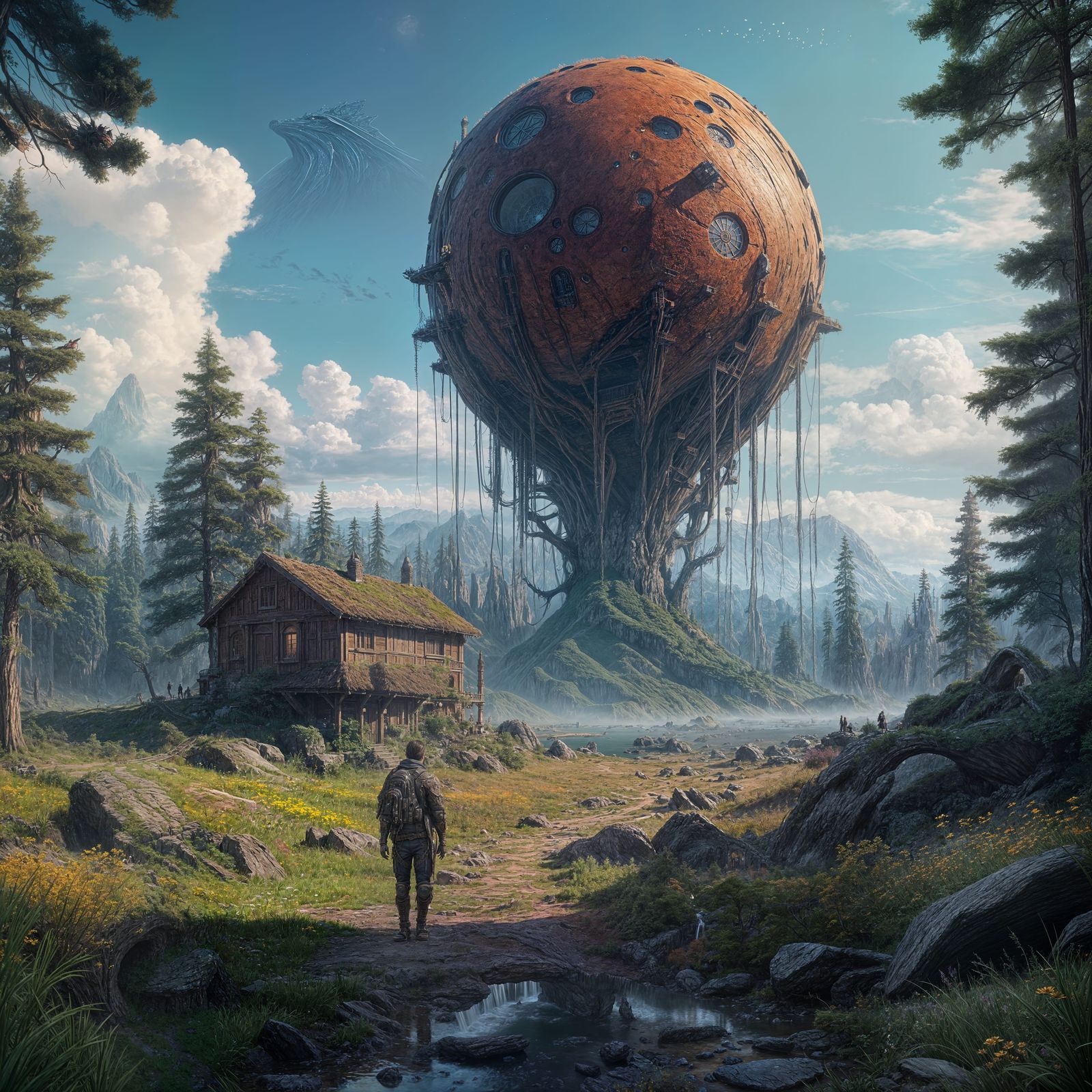 Enchanting Fantasy Portrait in Deep Color