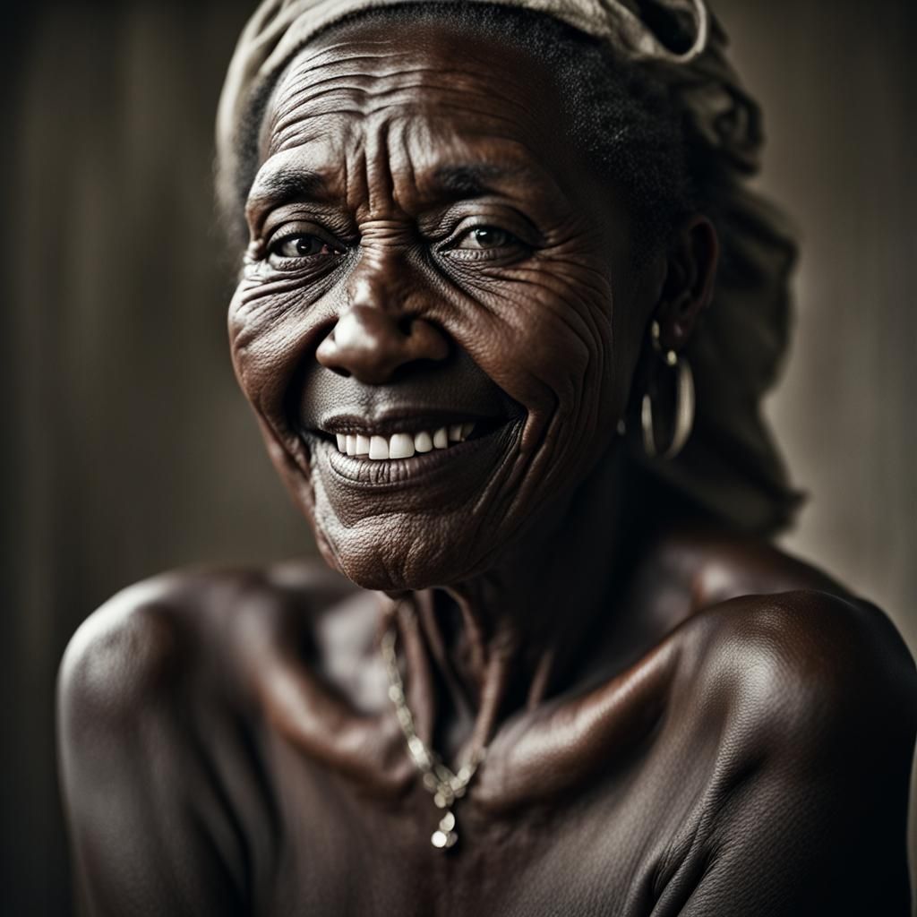 Radiant Portrait of a Kikuyu Woman in Natural Light