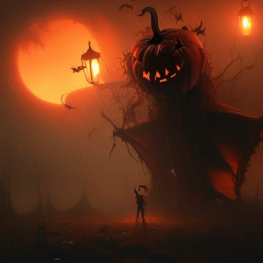 Mad Pumpkin: Dark Fantasy Concept Art