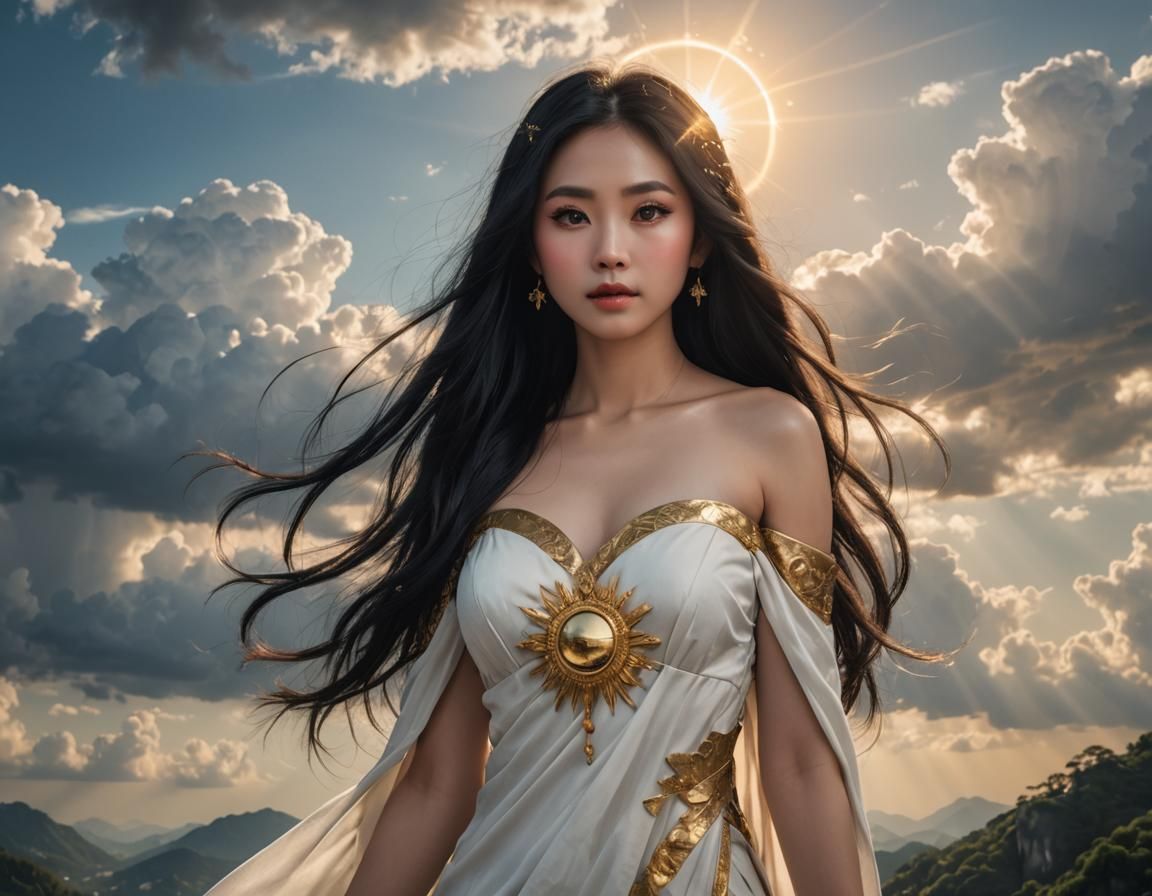 Beautiful Asian Woman Portrait in Soft Light