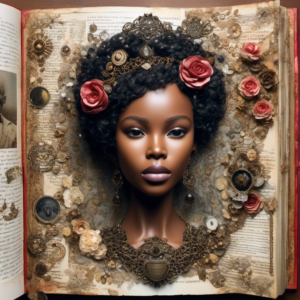 Mixed Media Scrapbook Page with Family Photos