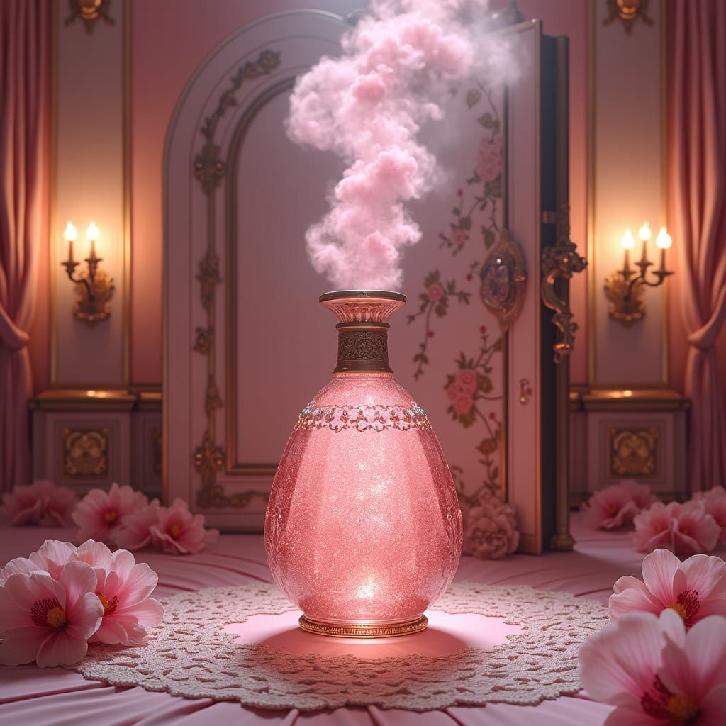 Potion of Femininity in Ornate Crystal Vial