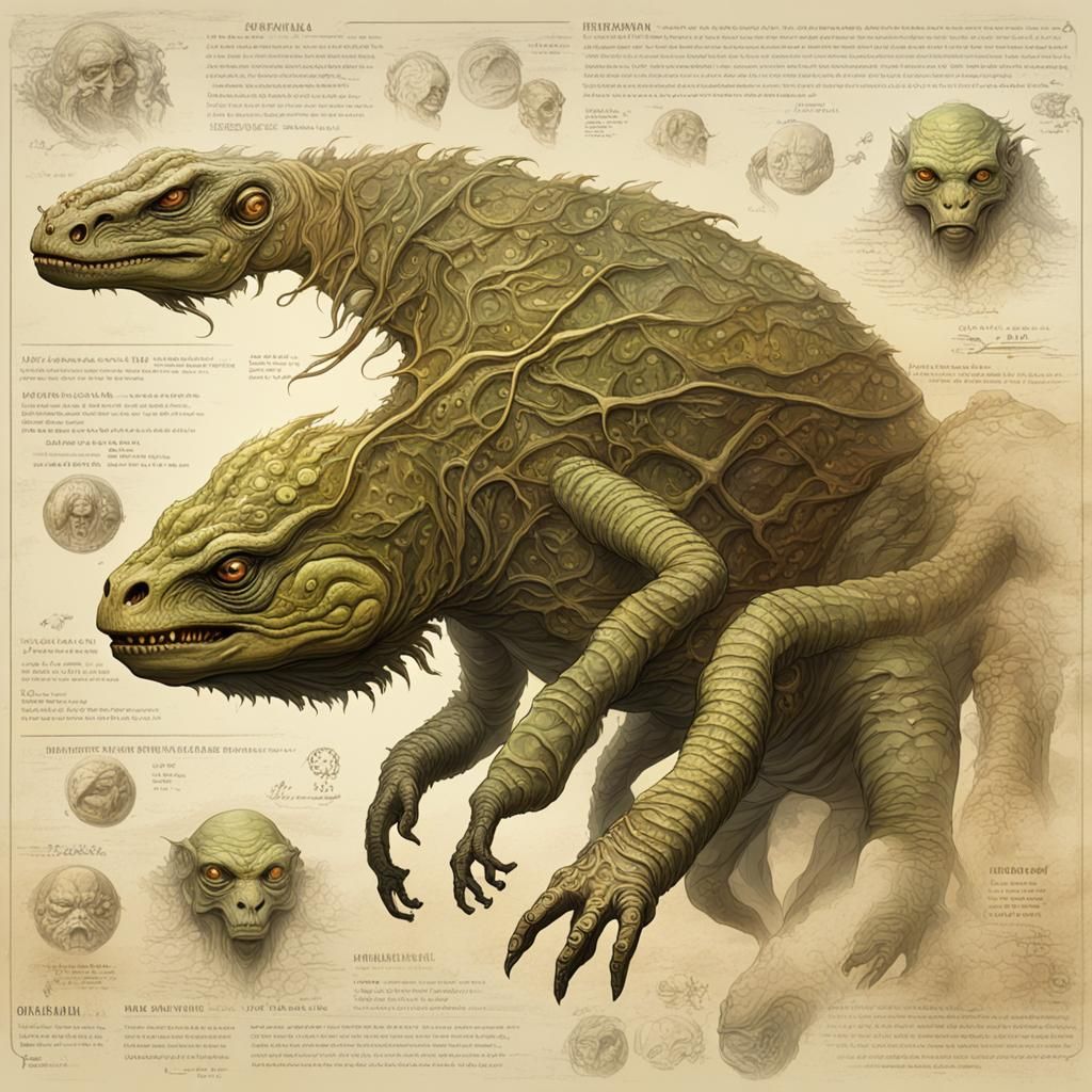 Alien Reptilian Humanoids on an Exoplanet