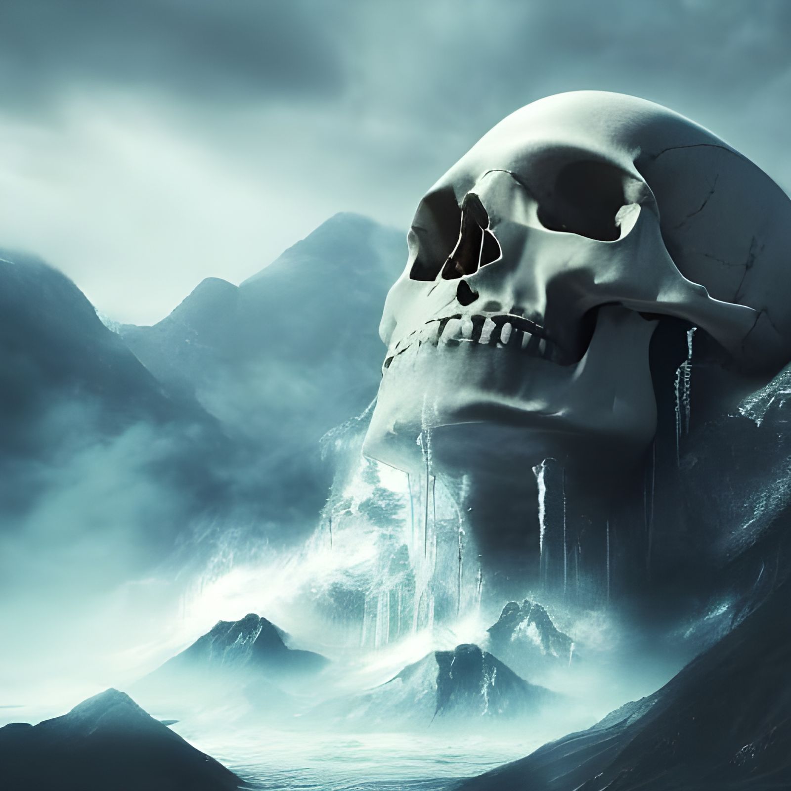 Skull Mountain: Epic Digital Matte Painting