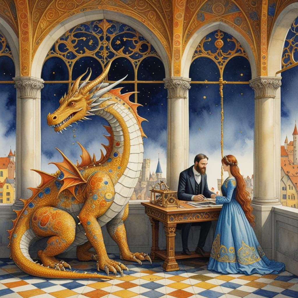 Medieval Prince and Princess Build Whimsical Dragon Catching...