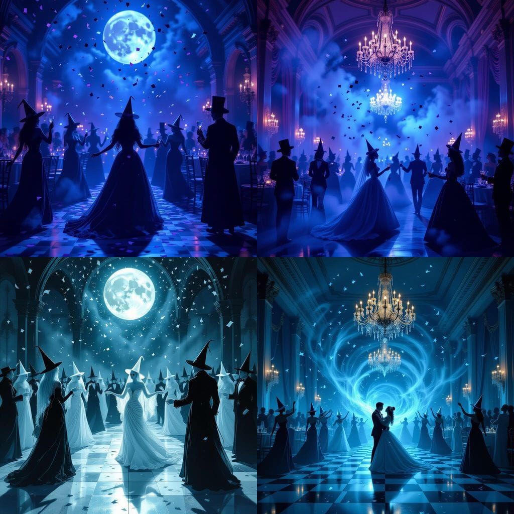 Ghosts Celebrate New Year's Eve with Undead Party Hats