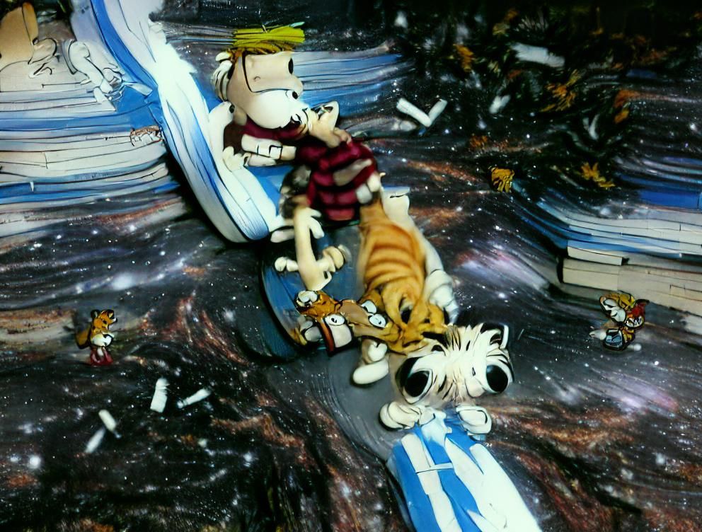 Calvin and Hobbs AI Interpretation