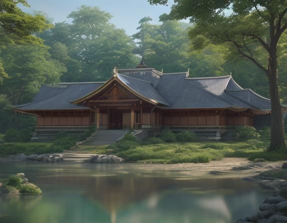 Igbo Royal Palace in Trees: Professional Photography