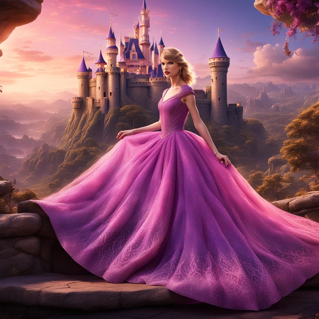 Taylor Swift as Disney Princess: Fantasy Concept Art