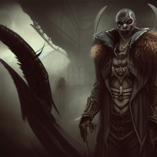 Dark Fantasy Clown Assassin Portrait