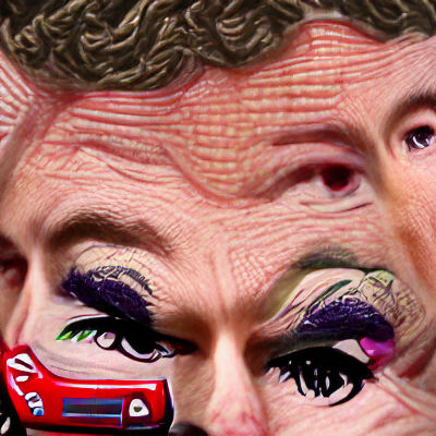 Colorful Drag Queen Digital Art Portrait