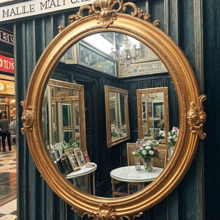 A Million Mirrors Lie Unseen in a Desolate Shopping Alley