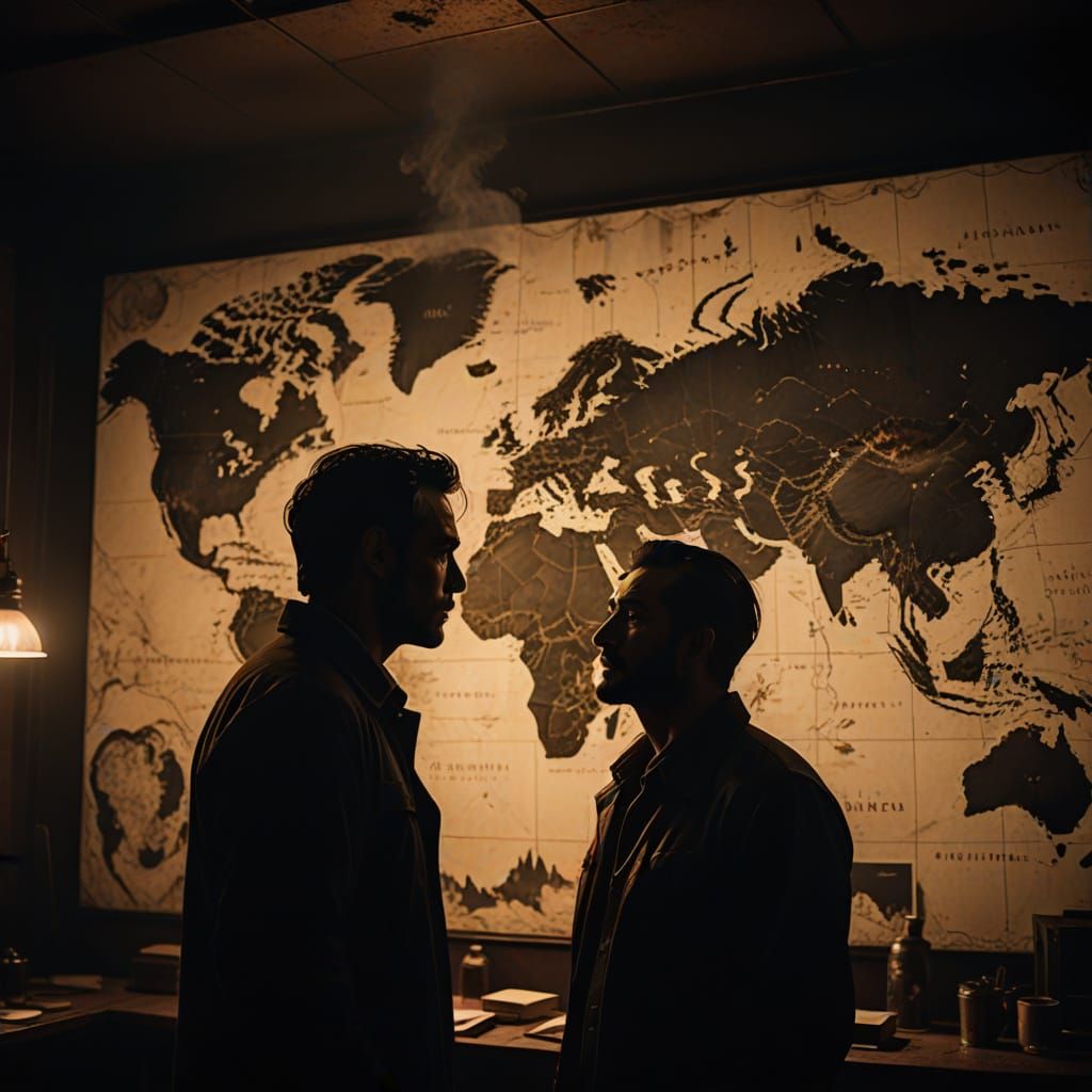 Gritty Film Noir Scene in Southeast Asia