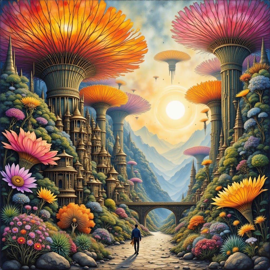 Gigant forest flowers