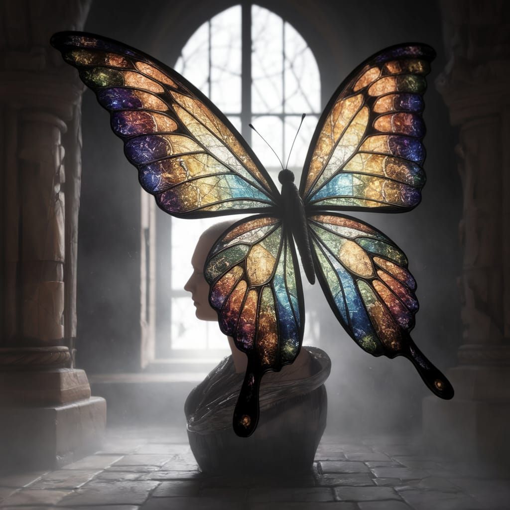 Enchanted Castle Encounter in Vibrant Triadic Colors