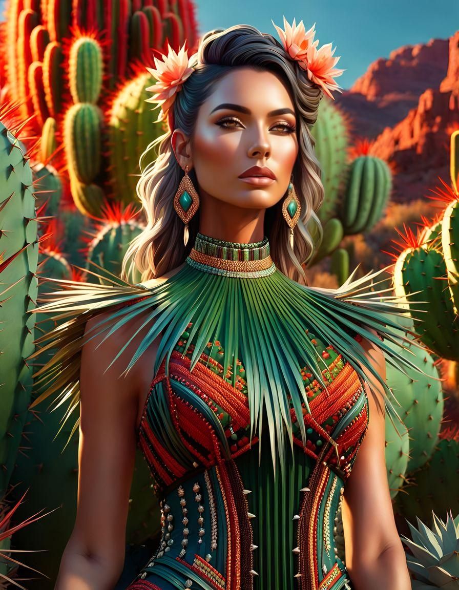 Southwest Cactus Dress