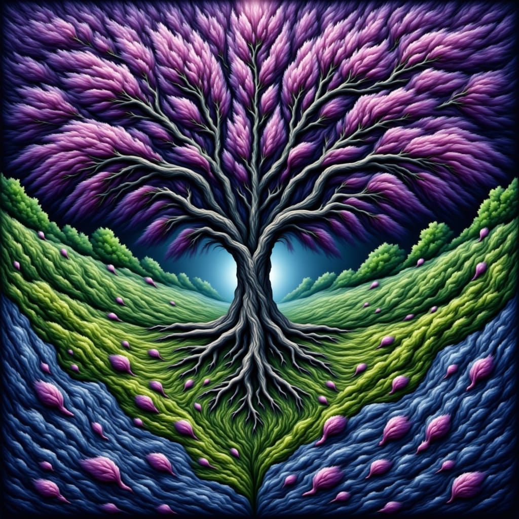 <lora:Berbulu:1.0> "Tree above and below ground", Ultra deta...