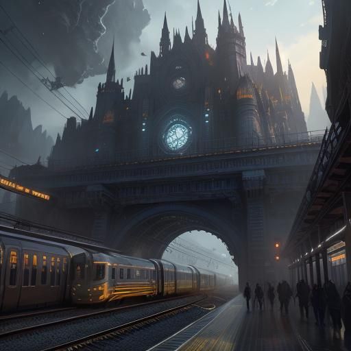 Metro Train Arrives at Future Station