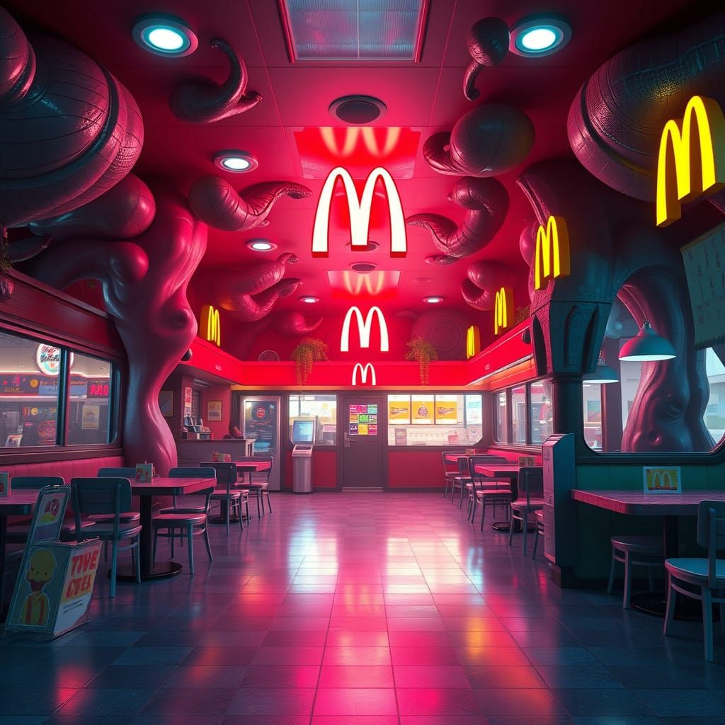 Whimsical McDonald's Wonderland in Vibrant Unreal Engine 5 S...