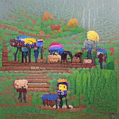 Stardew Valley Scene in Pixel Art Style