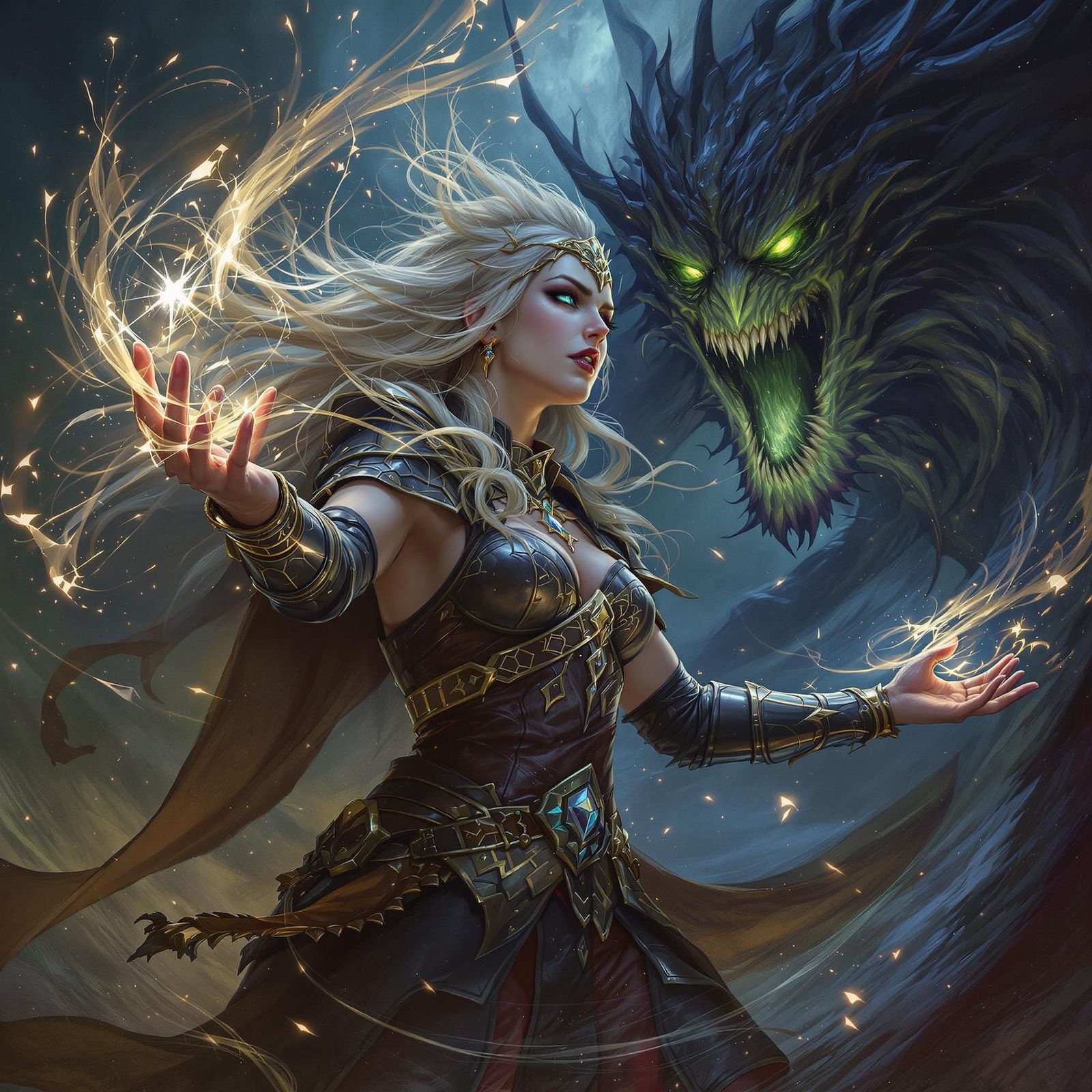 Mystra's Champion: Harper Casts Spell Against Lich in Epic F...