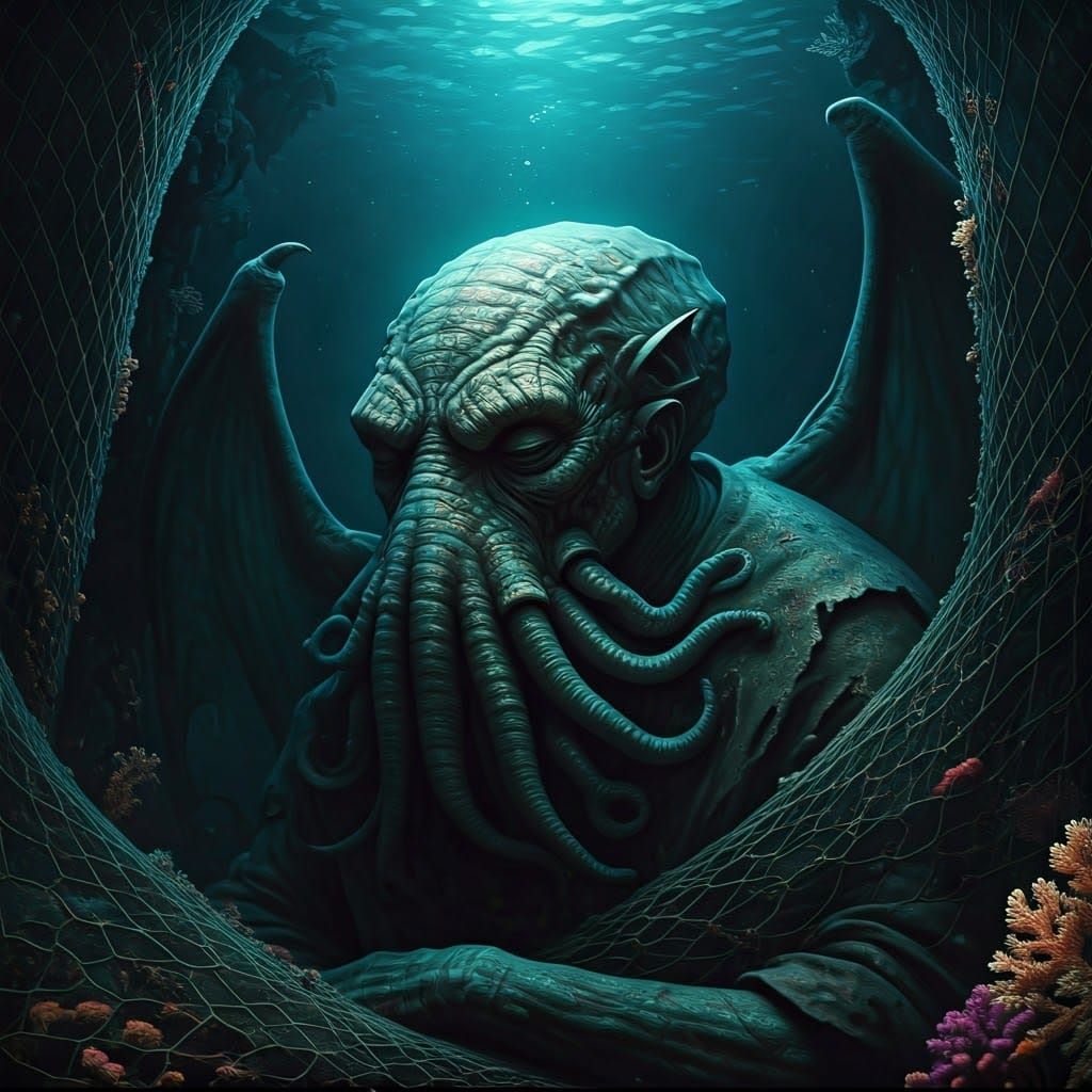 Cthulhu in Underwater City of R'lyeh