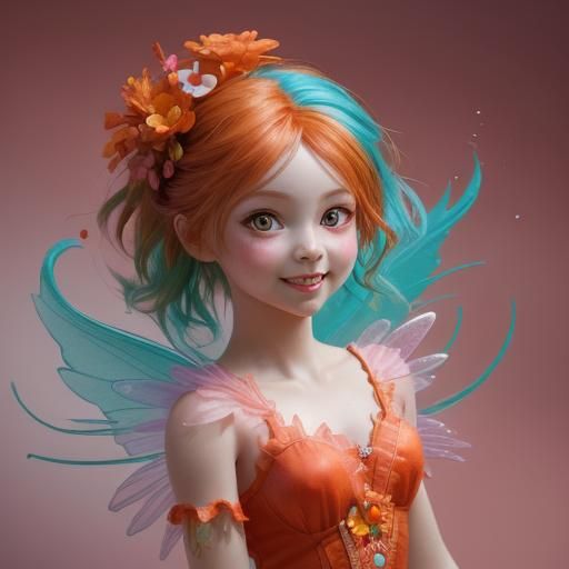Cute Kawaii Dolls with Fairy Flowers