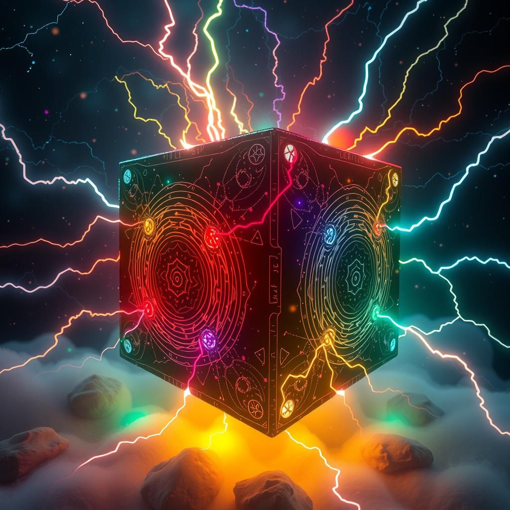 Mystical Cube Disrupts Reality in Cosmic Realm