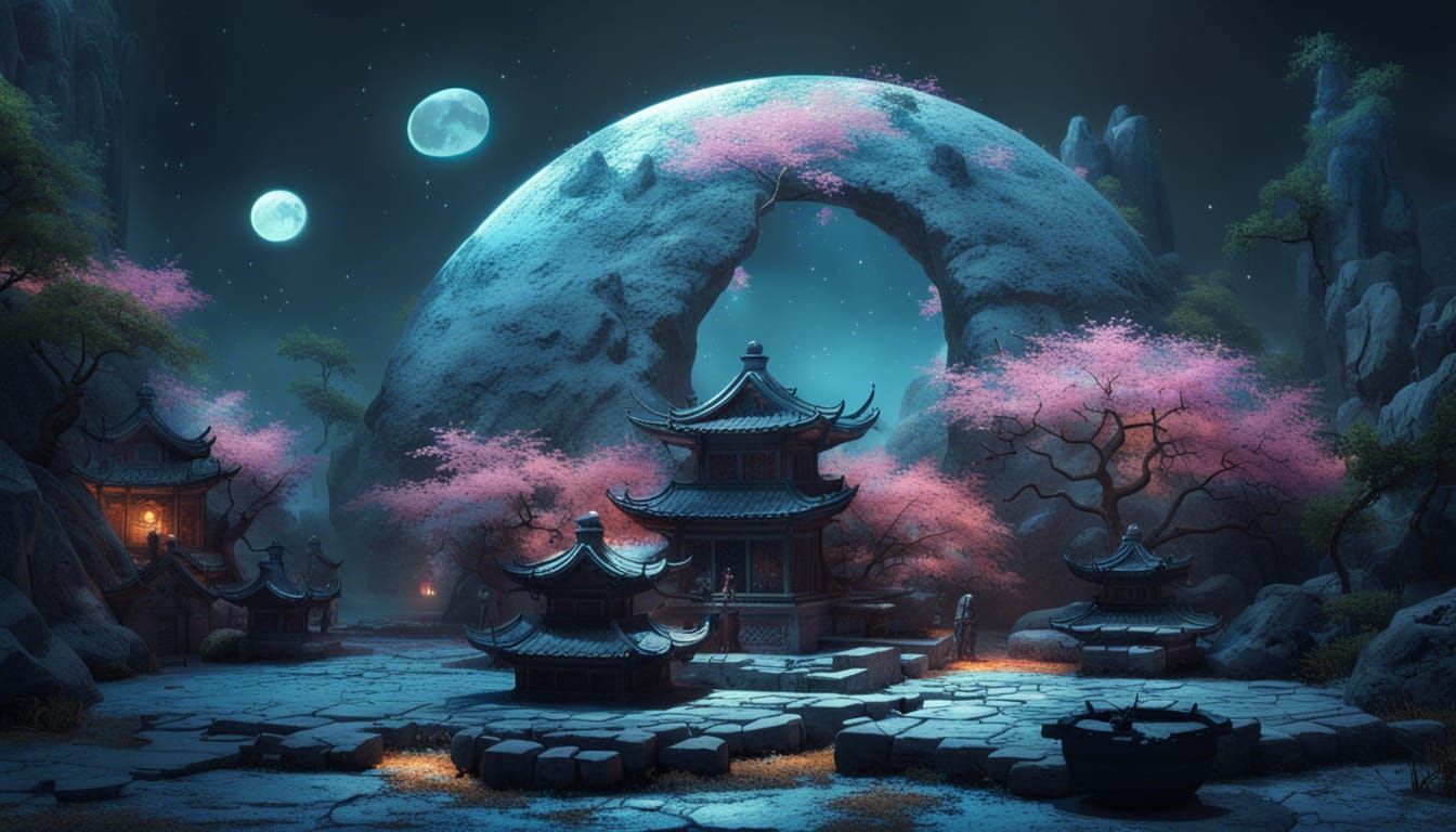 Zen Garden Art Inspired by Mandelbrot Fractals