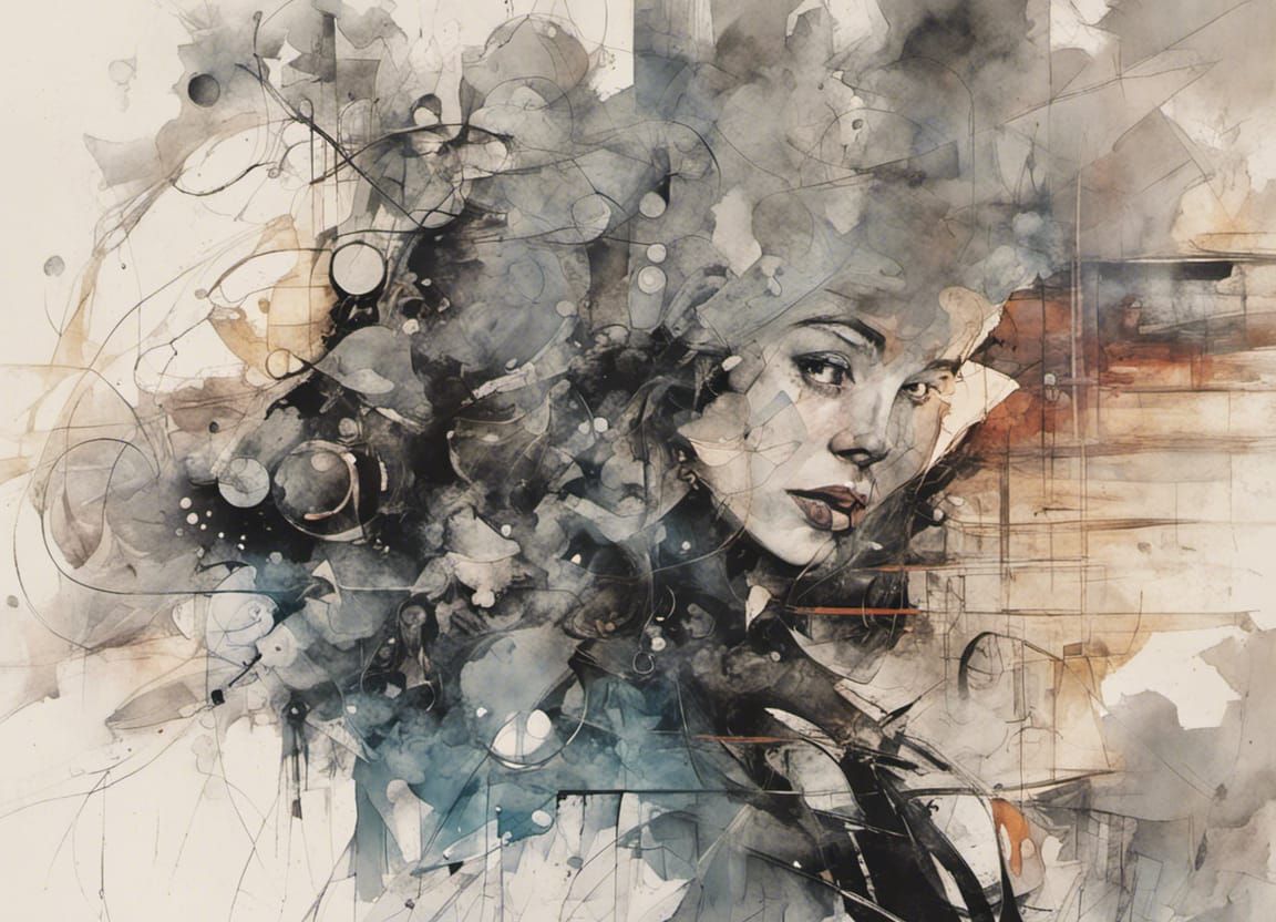 Abstract Art in Sienkiewicz Style