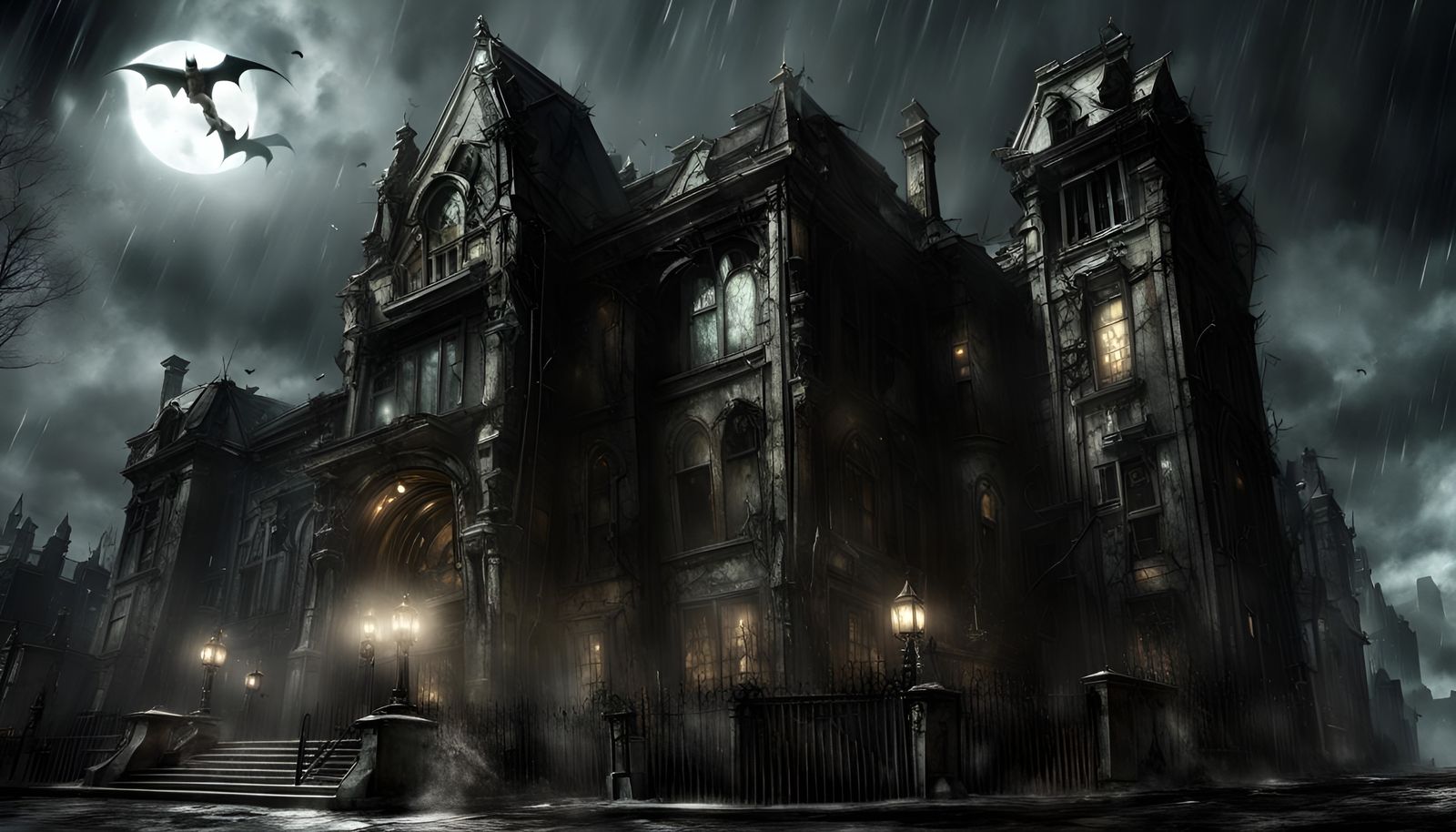 Batman in Arkham Asylum: Cinematic Digital Art