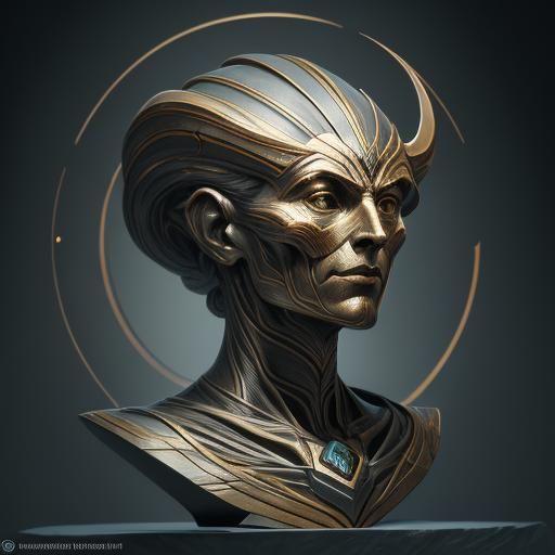 Man with Broken Leg: Art Deco Portrait