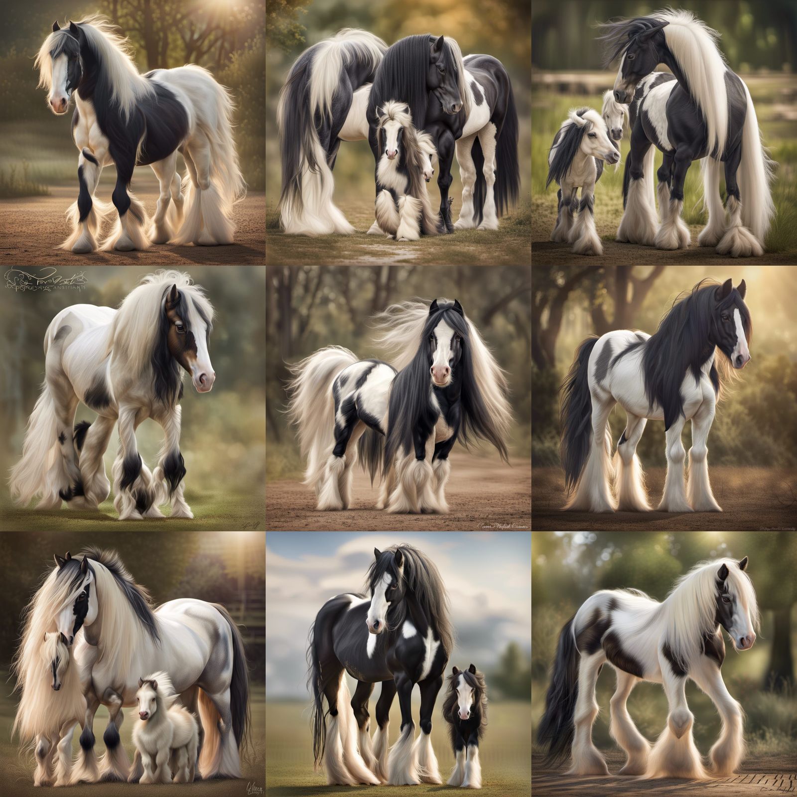 Stunning Gypsy Vanner Mare and Foals