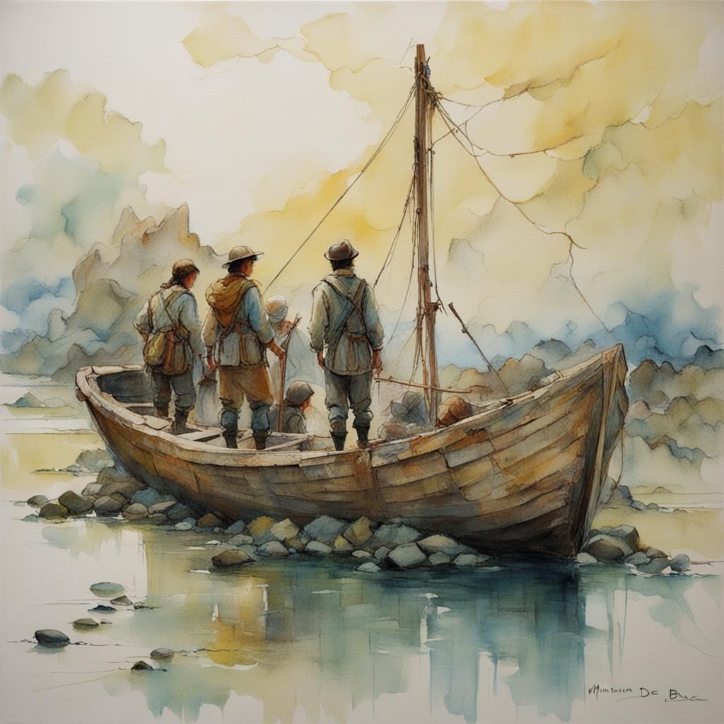 Artwork in the Style of Miriam de Búrca