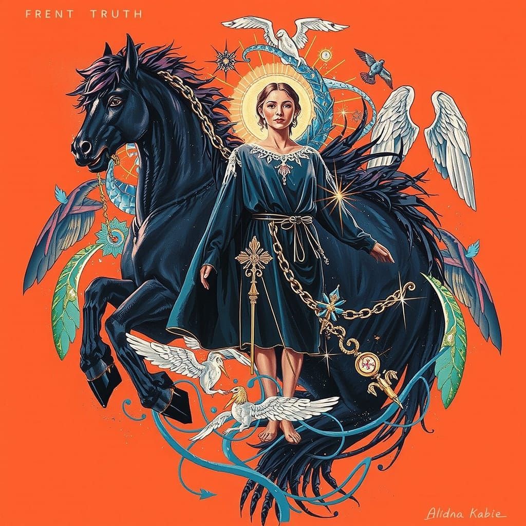 Allegorical Painting of Beauty and Truth