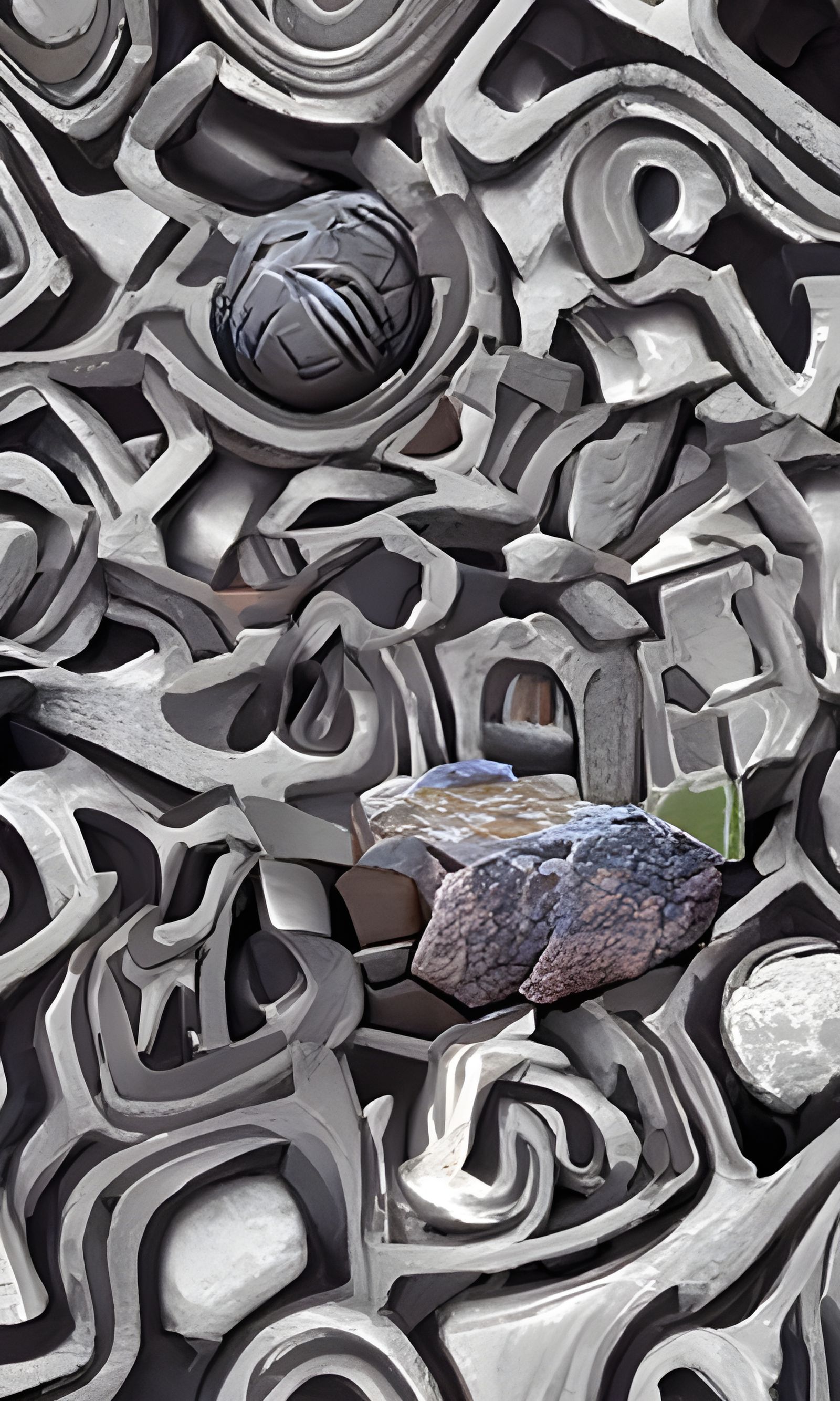 Stone Textures in 3D Game Environment