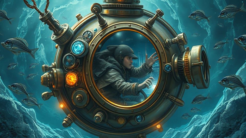 Steampunk Explorer Discovers Hidden City Under Ice